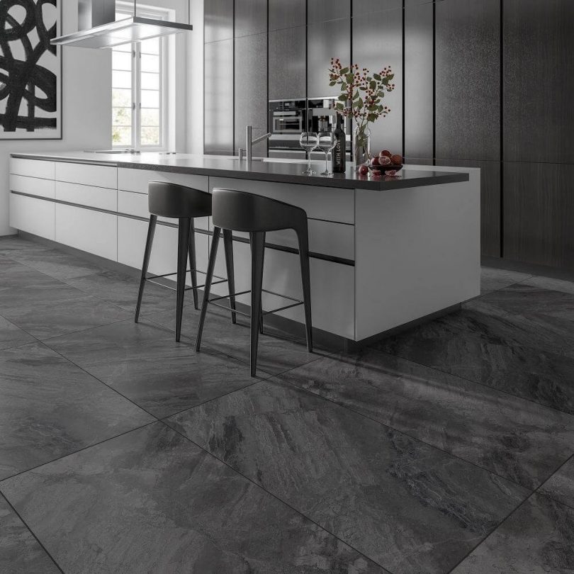 30 bBest Grey Kitchen Floor Tiles Ideas with Images