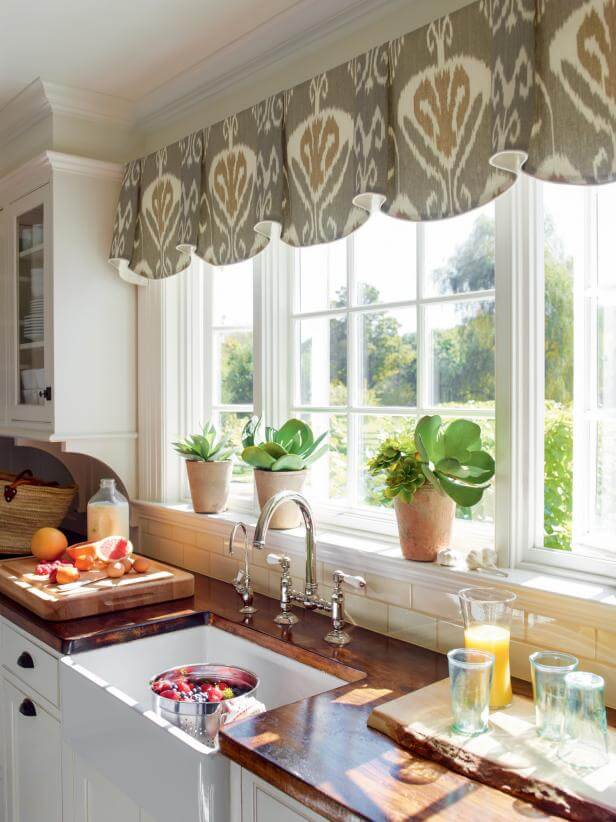 Decorating Ideas Kitchen Window Dressing