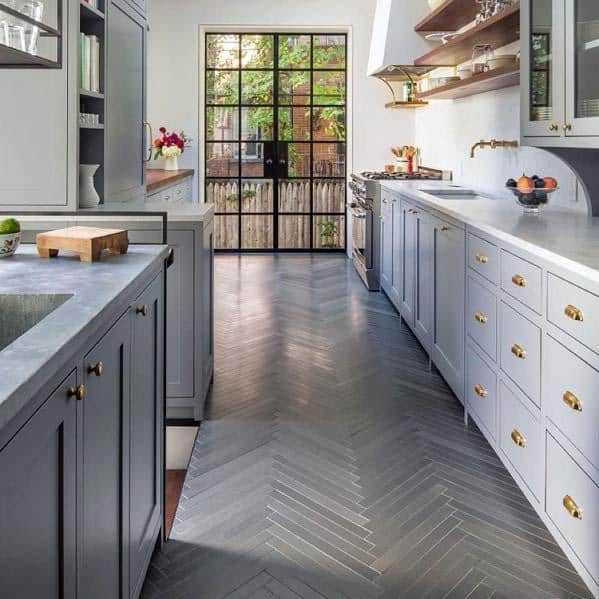 Ideas For Home Kitchen Tile Floor Grey