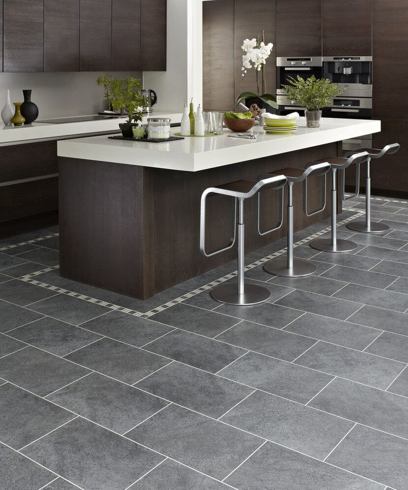 Modern Grey Kitchen Floor Tiles Ideas