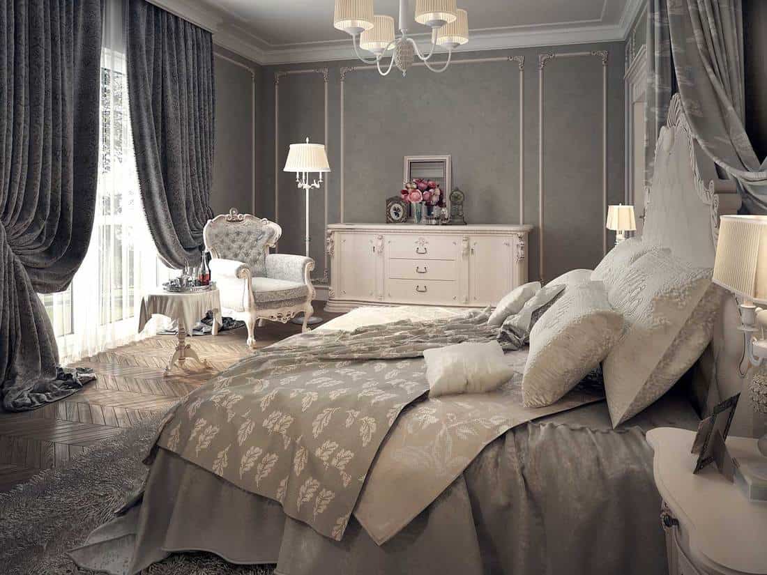 Top 20 Grey Curtains Bedroom Design Ideas