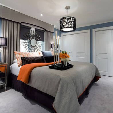 Top 30 Grey and Orange Bedroom Ideas with Images