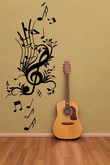 Guitarist Large Wall Sticker