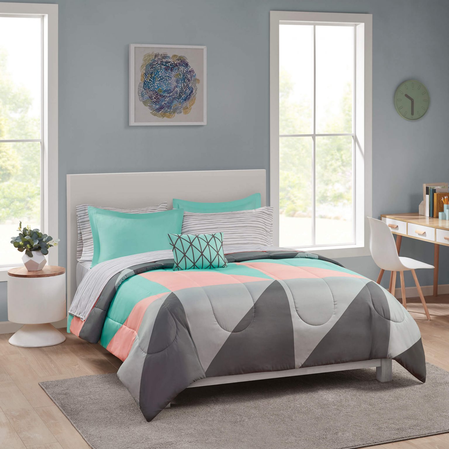 Top 30 Teal and Grey Bedroom Walls Decor Ideas
