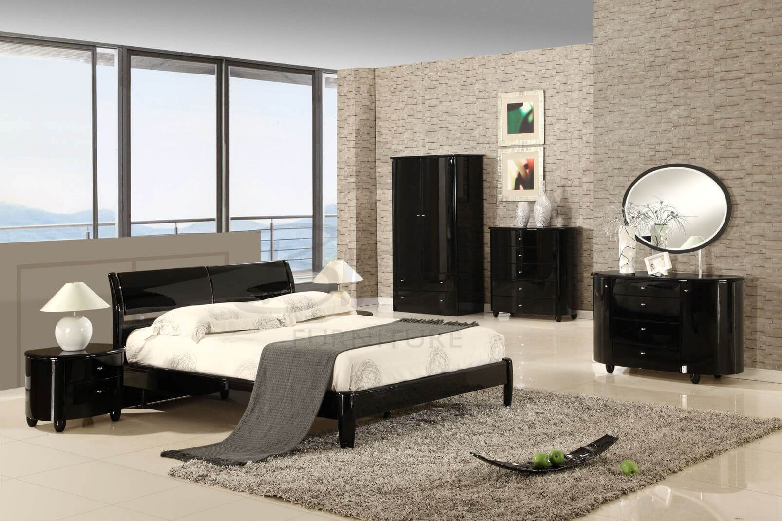 Black Gloss Bedroom Furniture