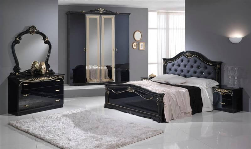 Black High Gloss Bedroom Furniture