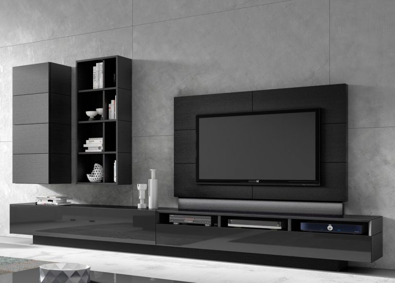 40 Best Black Wall Units for Living Room Contemporary Ideas UK
