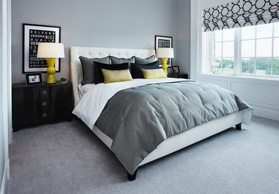 Dark Grey Carpet Bedroom