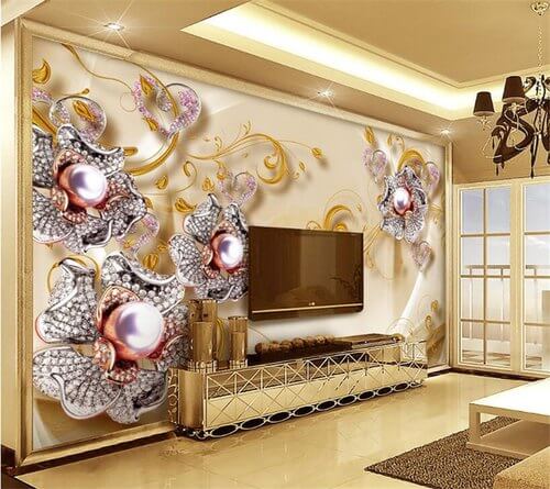 Flower Wall Stickers For Living Room Ideas Uk