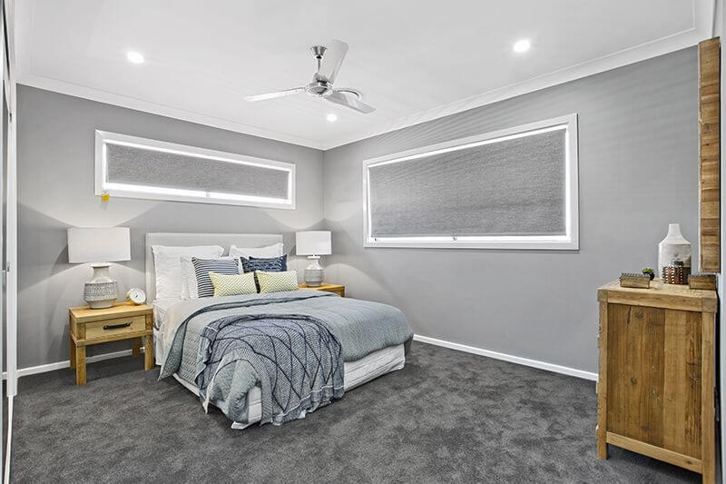 Fluffy Grey Carpet Bedroom
