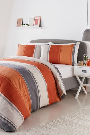 Grey And Orange Bedroom Decor