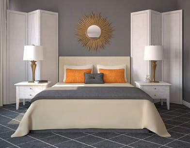 Orange And Gray Bedroom Ideas