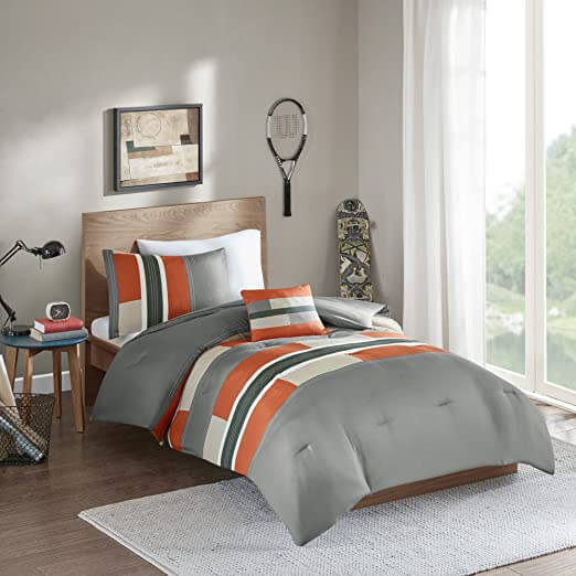 Orange And Grey Room Ideas