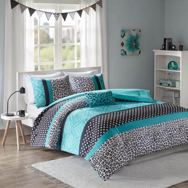 Teal And Grey Bedroom Walls