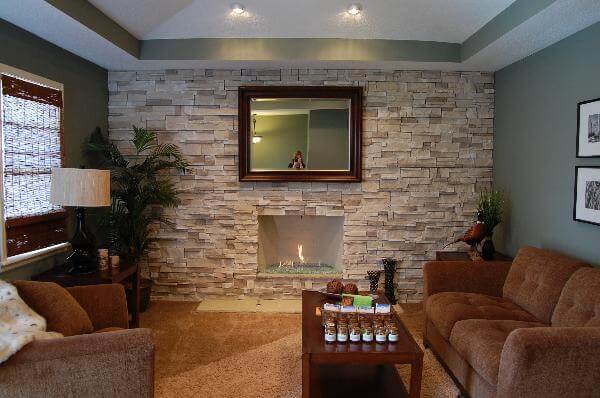 Tiles Wall Design Living Room