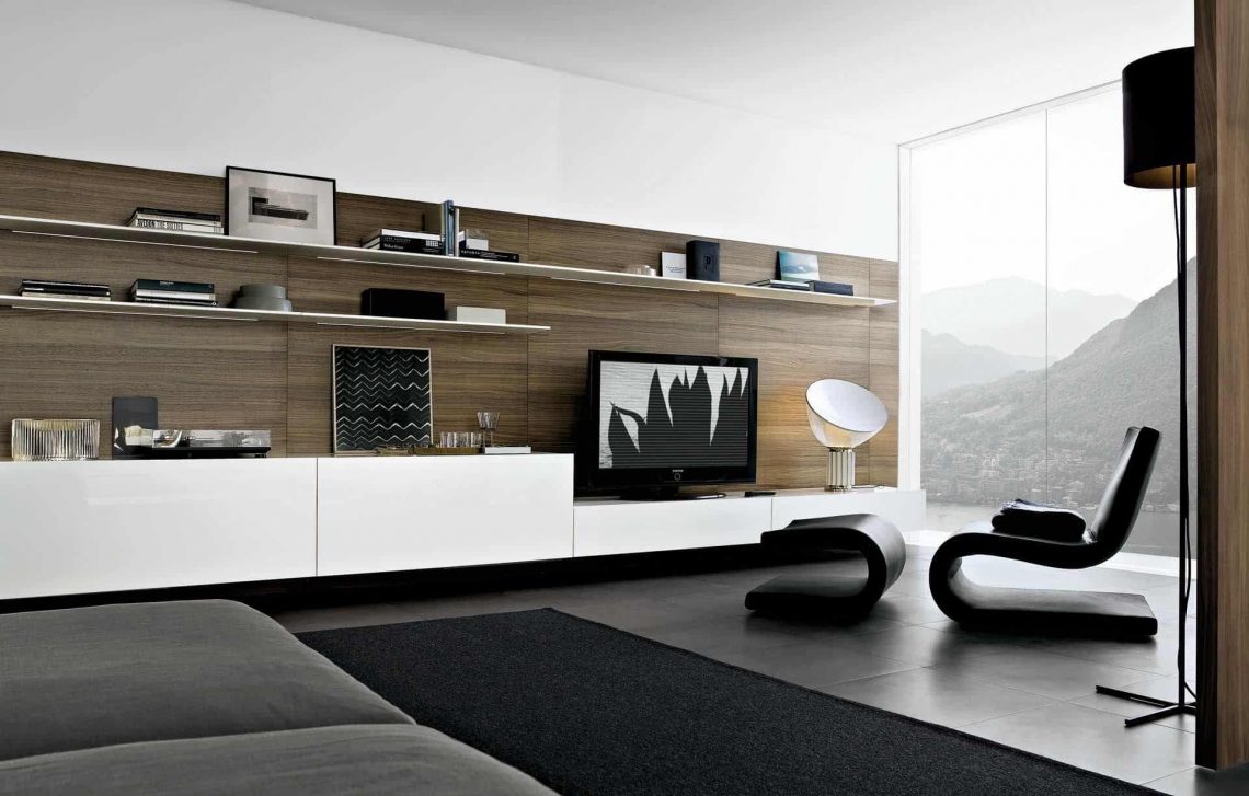 40 Best Black Wall Units for Living Room Contemporary Ideas UK