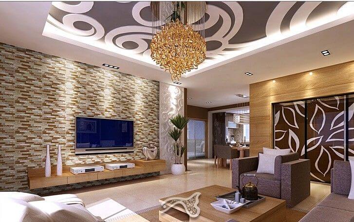 Wall Tiles Design For Living Room