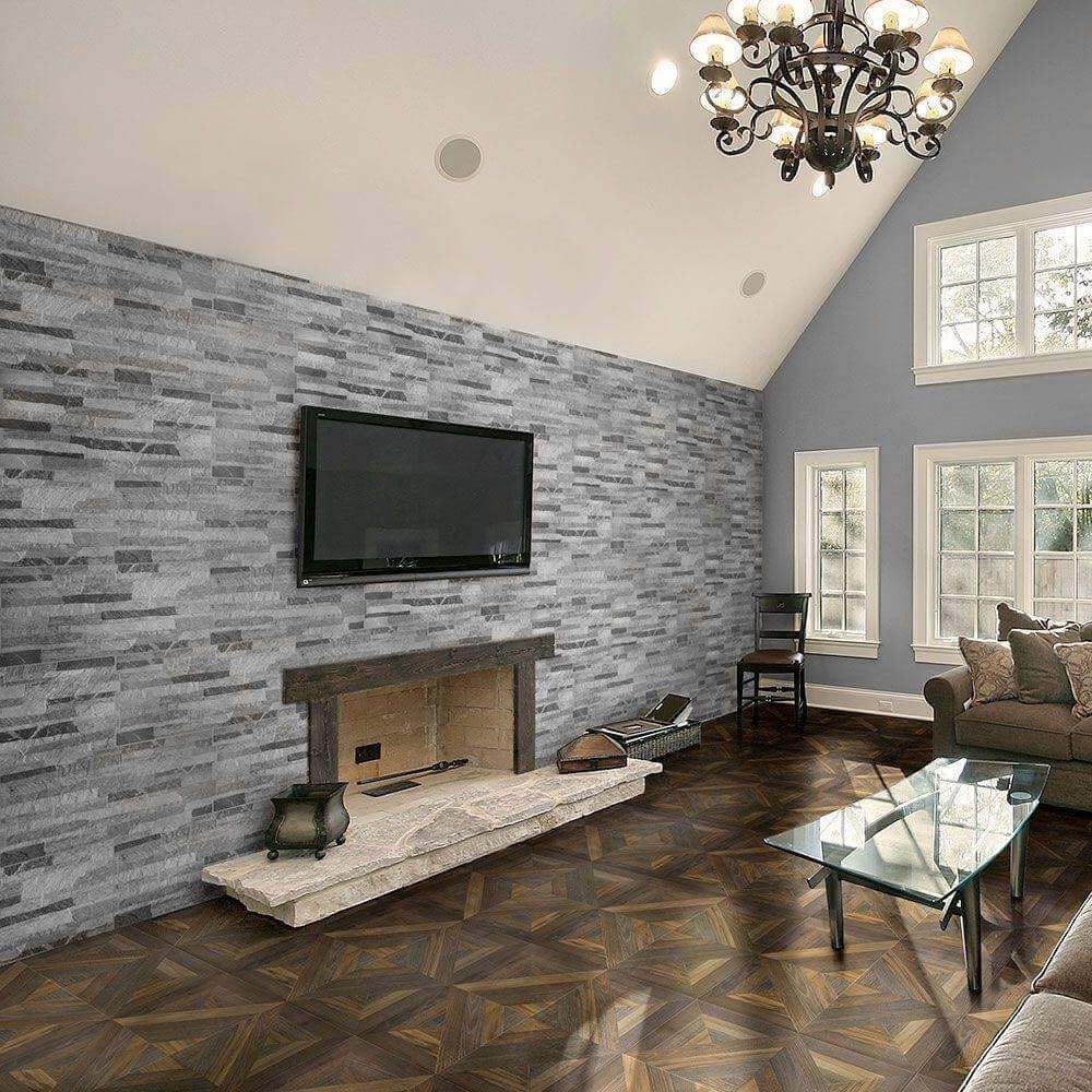 Wall Tiles Design In Living Room