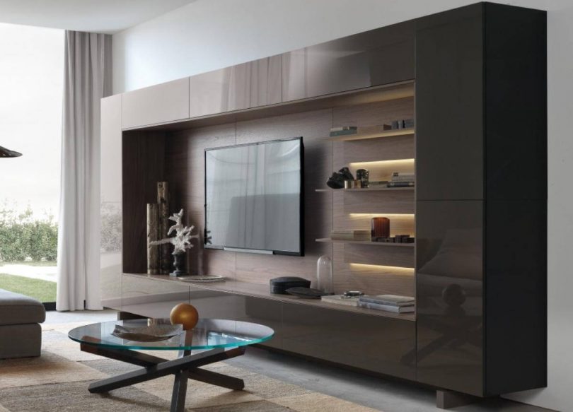 40 Best Black Wall Units for Living Room Contemporary Ideas UK