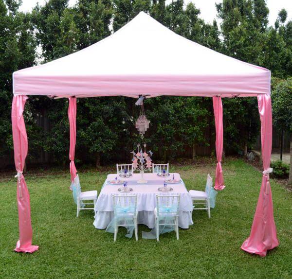 Gazebo Birthday Party Decoration Idea