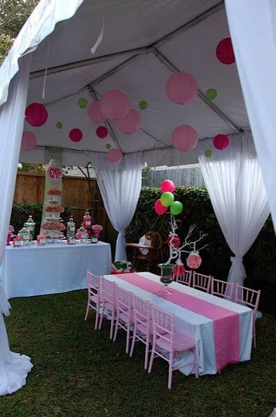 Gazebo Birthday Party Decoration