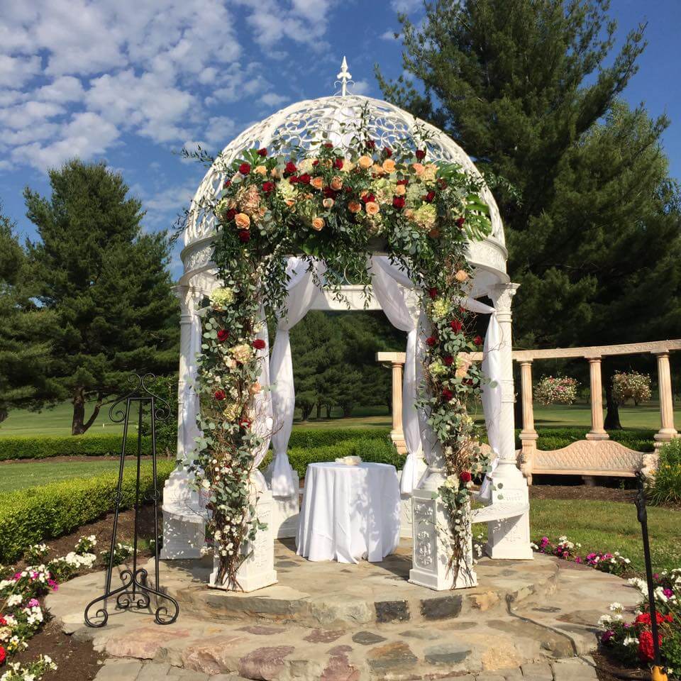 Gazebo Flower Arrangements