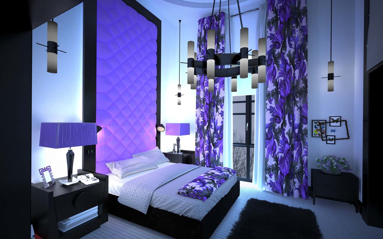 Luxury Purple And Grey Bedroom Ideas