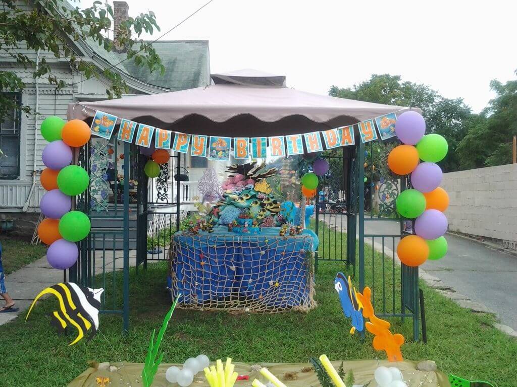 Gazebo Birthday Decor