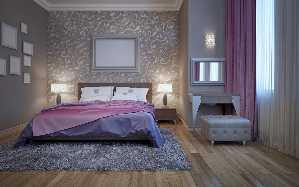 Purple And Grey Bedroom Accessories